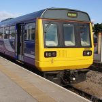 Picture of a Northern Rail Class 142 Pacer diesel multiple unit