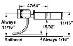 #747 Type E Couplers Medium Underset with Plastic Gearbox - Image 3