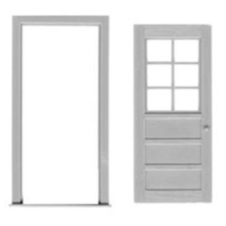 #2041 Tichy Trains -6 Lite Door & Frame
