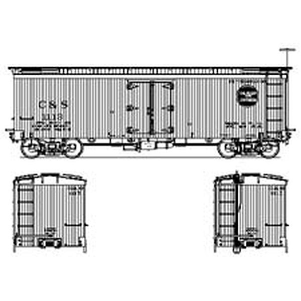 Decals - On3 C&S/RGS Composite Frame Refrigerator Car Button Herald - Image 3