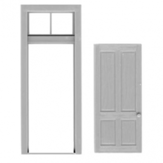 #2035 Tichy Trains - 4 Panel Door/Frame/Transom