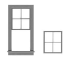 #2022 Tichy Trains - 4x4 Double Hung Window