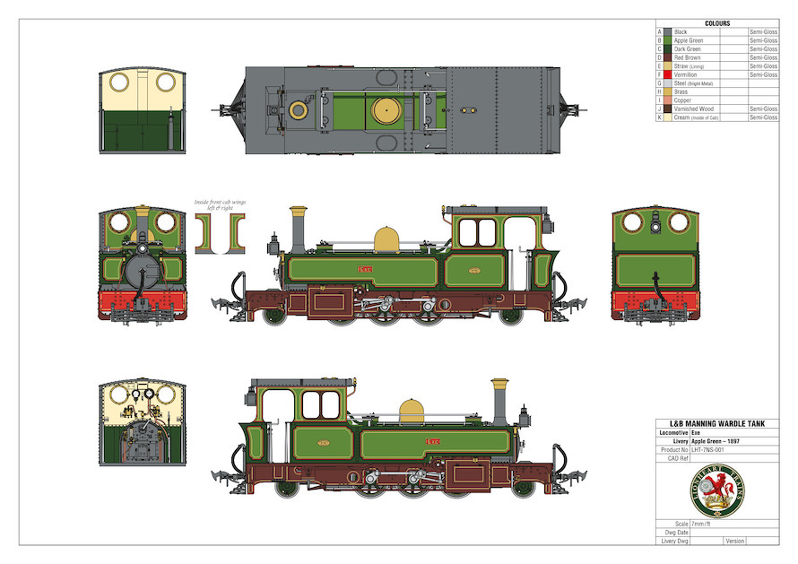 Lynton & Barnstaple - 2-6-2T "EXE" As Delivered 1897 - Image 5