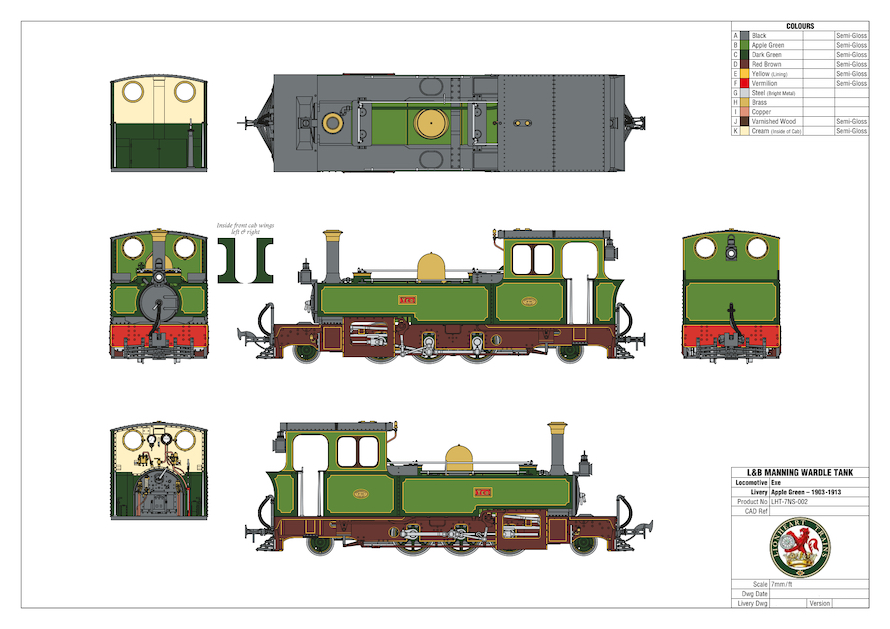 Lynton & Barnstaple - 2-6-2T "TAW" in L&B Livery - 1913-1924 - Image 6