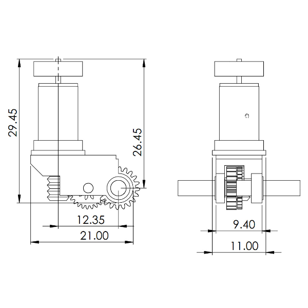 Micro Drive 54:1 Coreless Motor Drive NG7-14 - Image 6