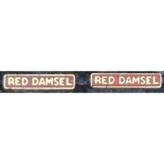 Red Damsel Nameplate