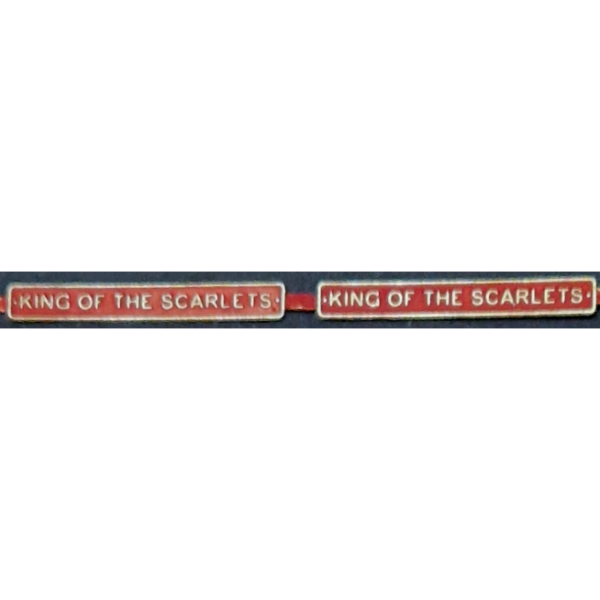 King of the Scarlets Nameplate
