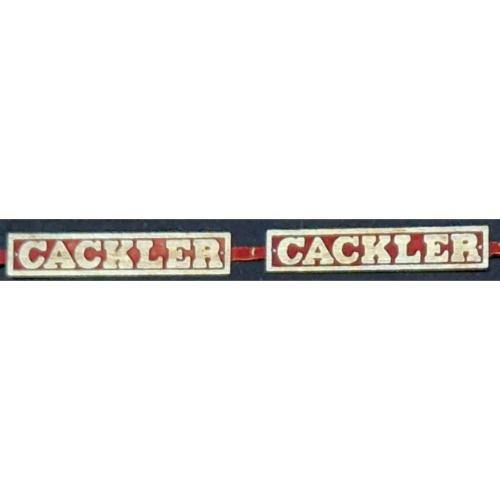 Cackler Nameplate