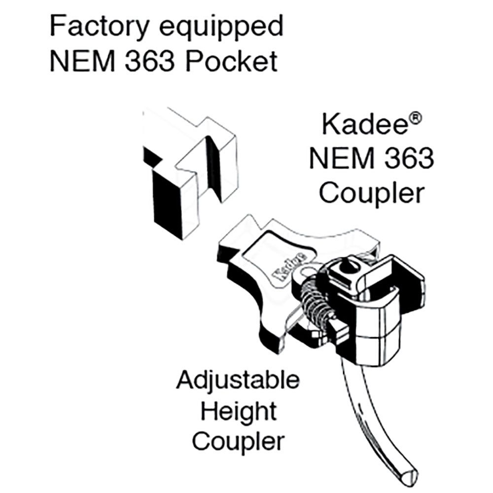 #54 HO Scale NEM 363 European-Style Couplers - Extra Long - Image 6