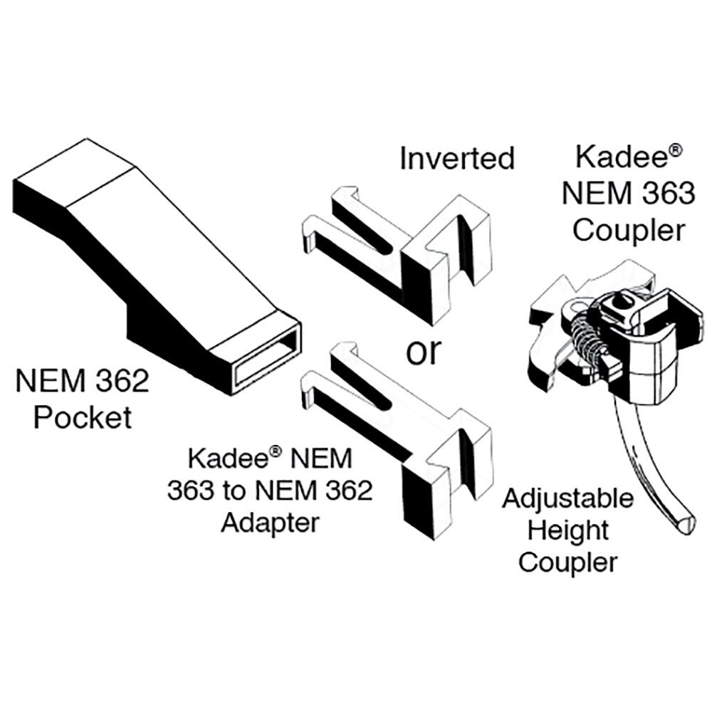 #54 HO Scale NEM 363 European-Style Couplers - Extra Long - Image 7